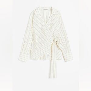 H&M Poplin Wrap Shirt